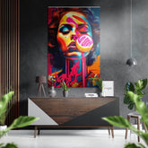 Lollipop Brushed Aluminum Dibond Wall Art.